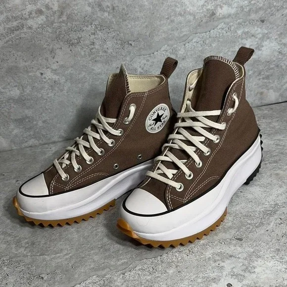 Converse Run Star Hike Platform High 'Squirrel Friend Brown' trainers sneakers - Picture 3 of 8